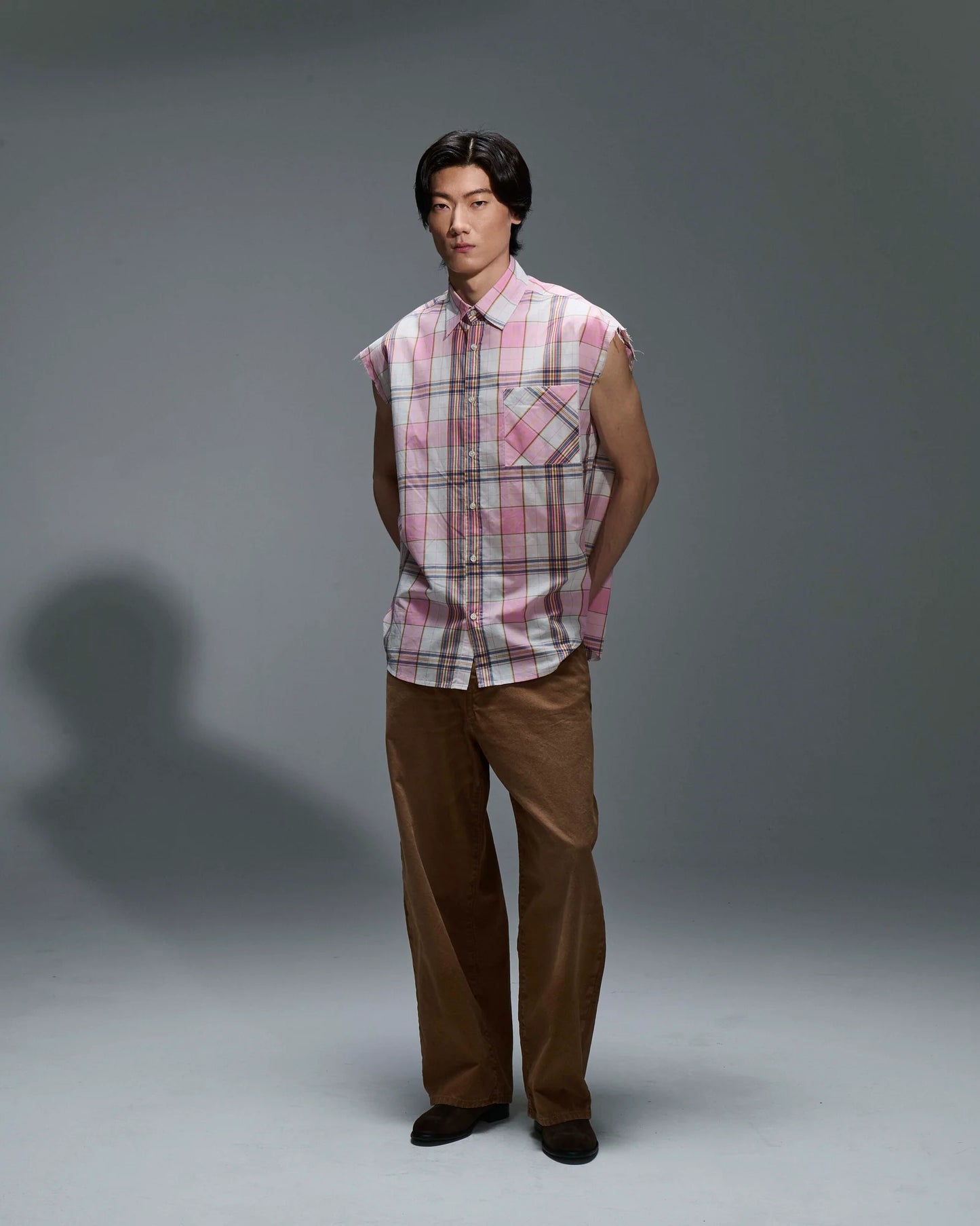 CAMICIA SMANICATA A QUADRI