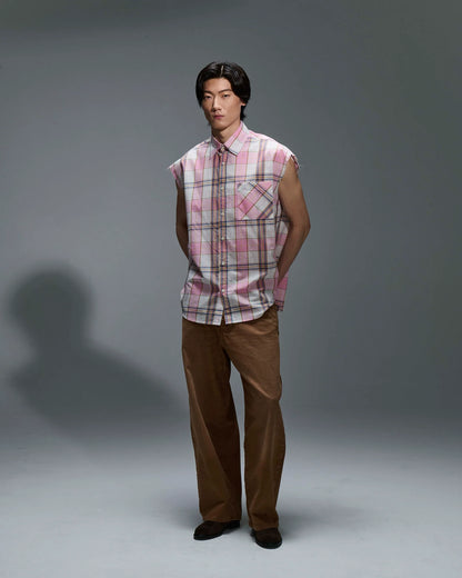 CAMICIA SMANICATA A QUADRI