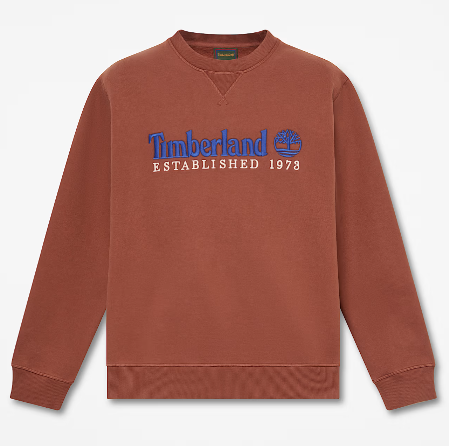 ESTABLISHED 1973 Embroidered Logo BB Crew Sweatshirt BROWNOUT