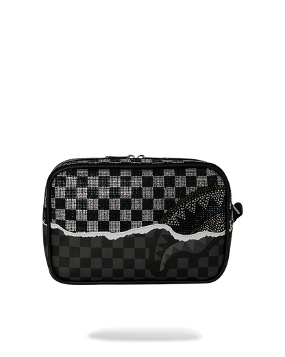 GOLD DIAMOND TEAR TOILETRY BAG