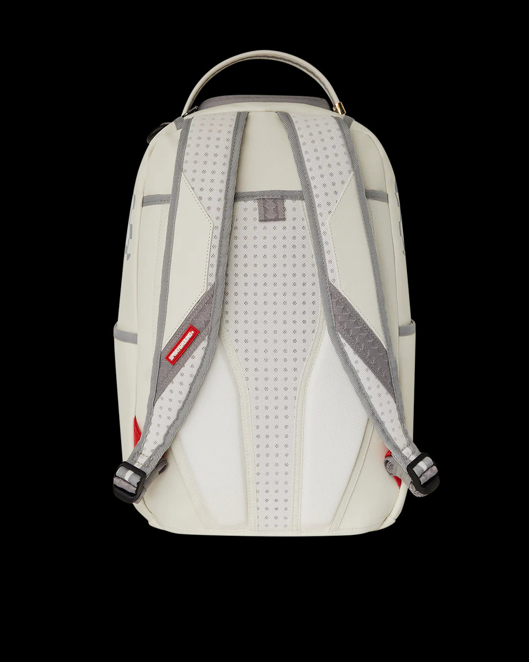 Cream Check Shark Central backpack sprayground