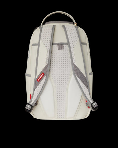 Cream Check Shark Central backpack sprayground