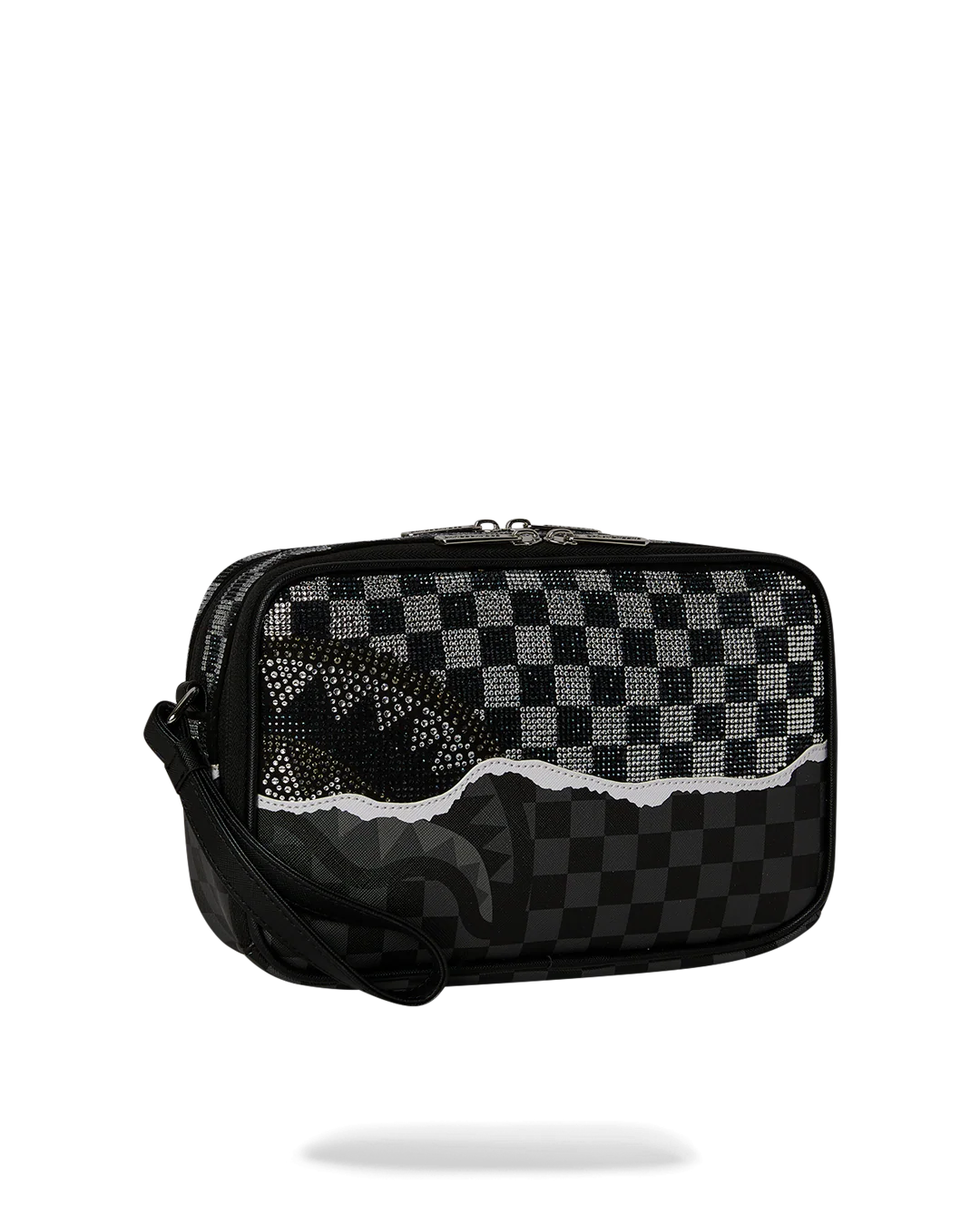 GOLD DIAMOND TEAR TOILETRY BAG