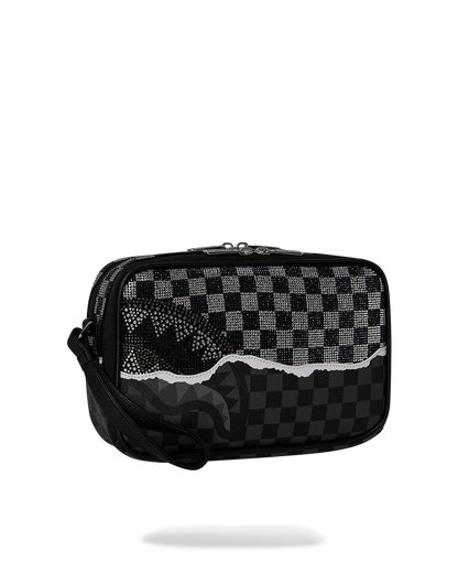 GOLD DIAMOND TEAR TOILETRY BAG