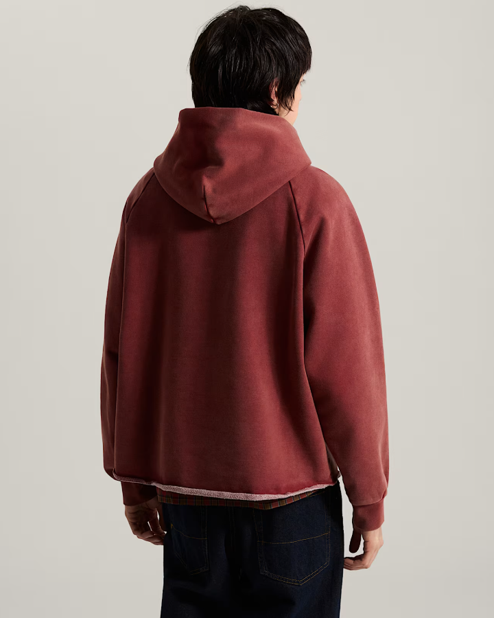 Tilt Rolled Hem Pullover Poppy Ember