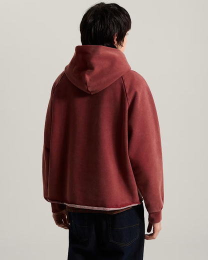 Tilt Rolled Hem Pullover Poppy Ember