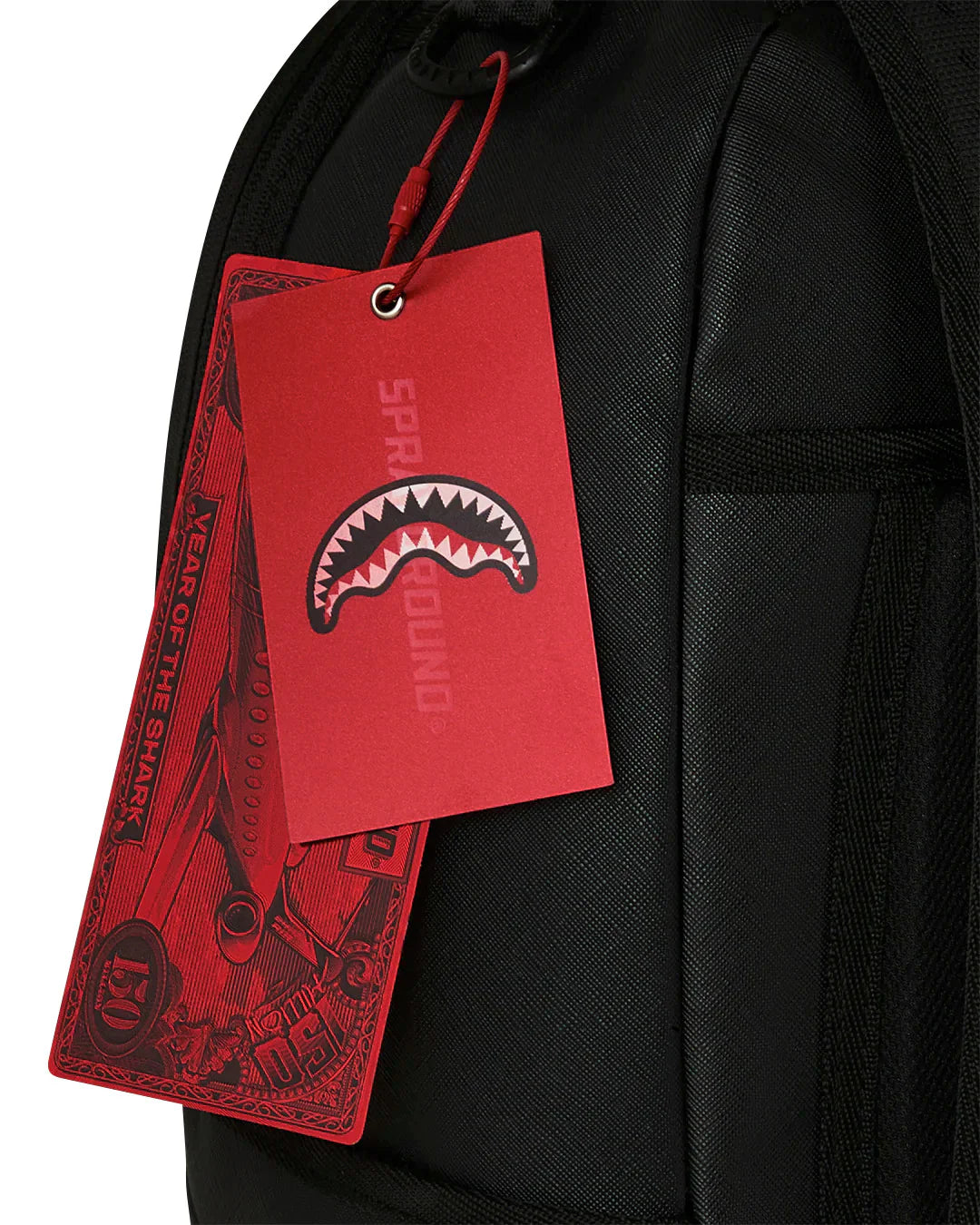 BLACKED OUT EMBOSSED GOLD TOOTH BACKPACK