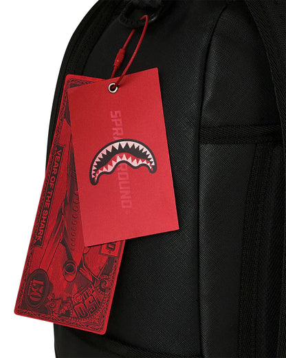 BLACKED OUT EMBOSSED GOLD TOOTH BACKPACK