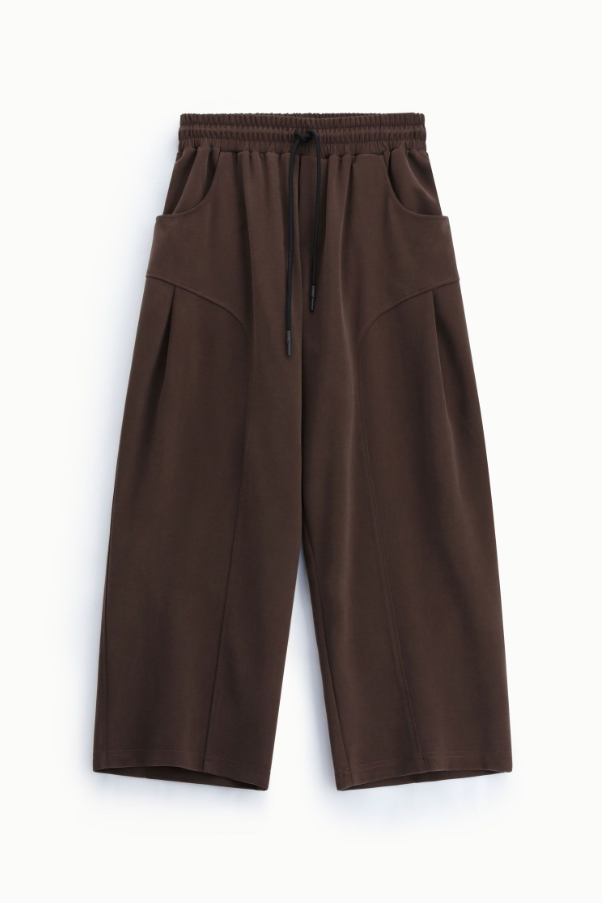 PANTALONE CON PENCES NEI LATI