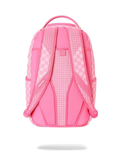 PINK NEW CHECK FACES BACKPACK