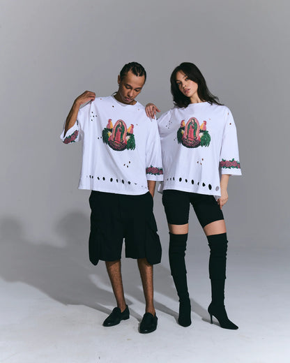 T-SHIRT C/STP MADONNA ROSE