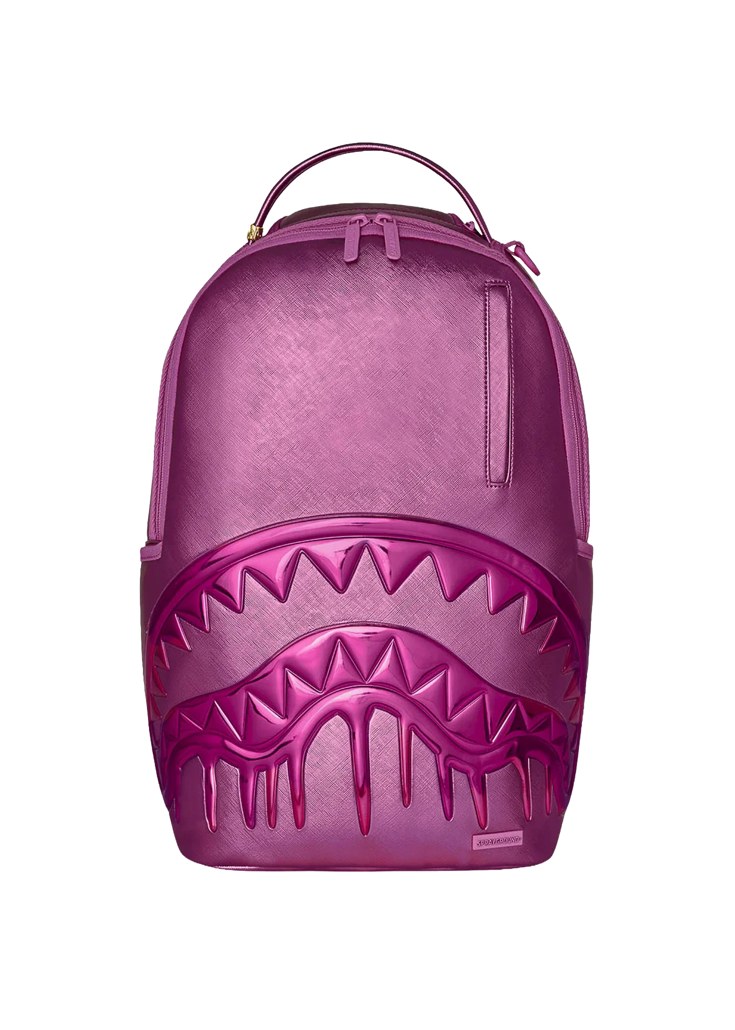 METALLIC PINK METALLIC DRIP BACKPACK