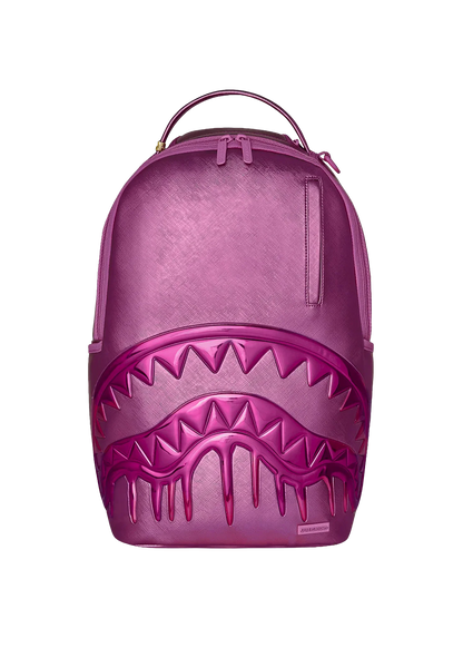METALLIC PINK METALLIC DRIP BACKPACK