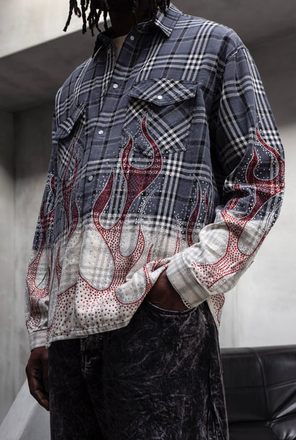 CAMICIA CON STRASS