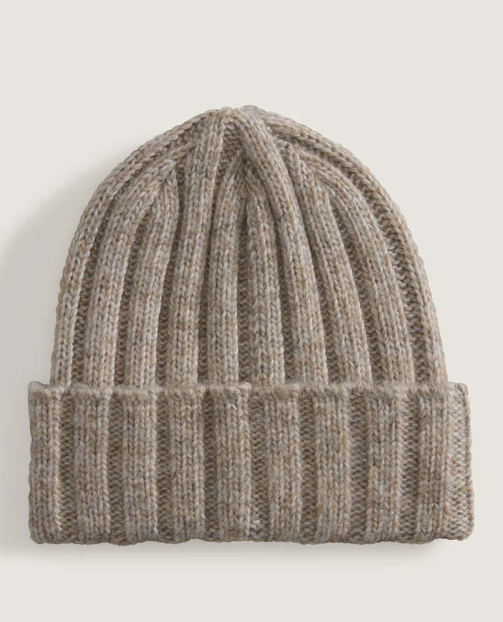 Covey Tall Cuff Beanie Almond Crisp