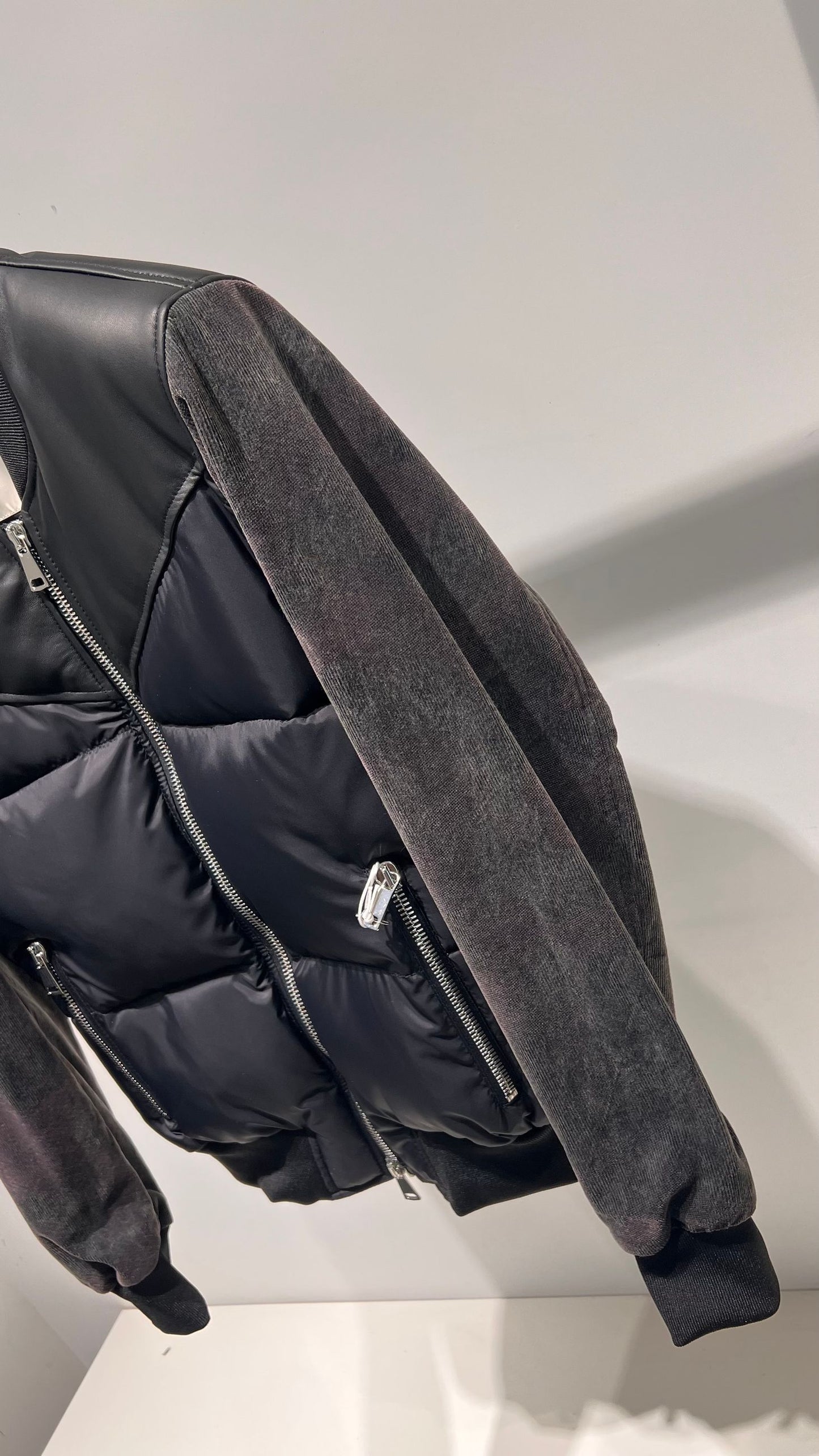 Bomber con carrè liscio