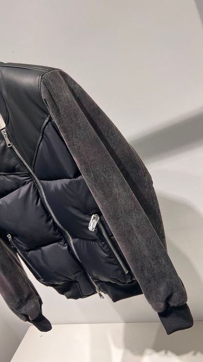 Bomber con carrè liscio