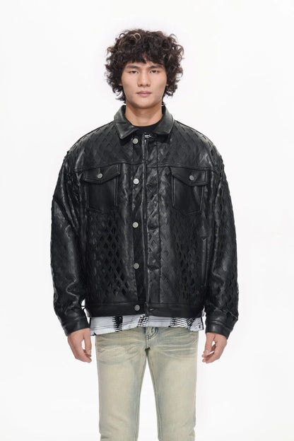 AGGAR BLACK LEATHER