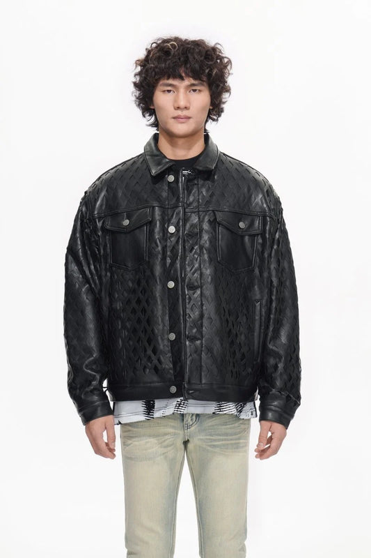 AGGAR BLACK LEATHER