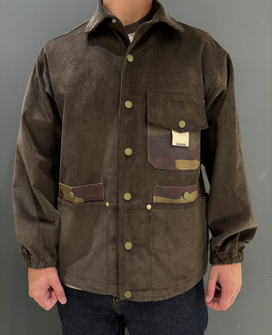 Giacca Velluto tasca militare