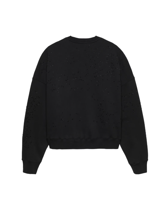 WORKED LOGO CREWNECK STRASS