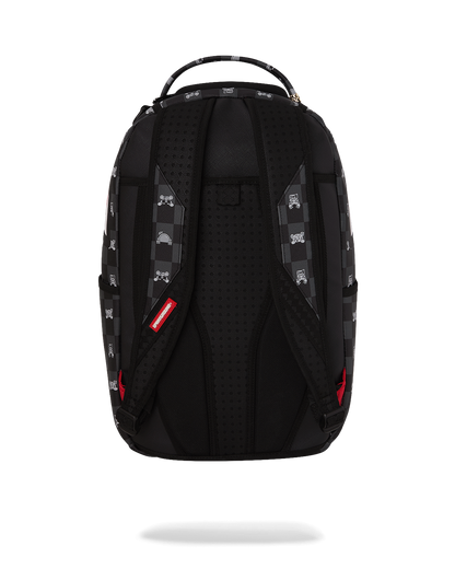 GRAY PEEKING CHARACTER CHECK DLXSV BACKPACK