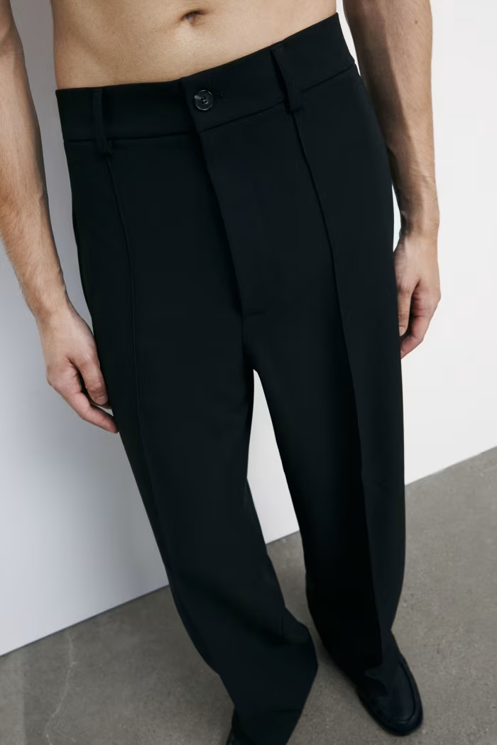 Pantalone wide fit con coulisse