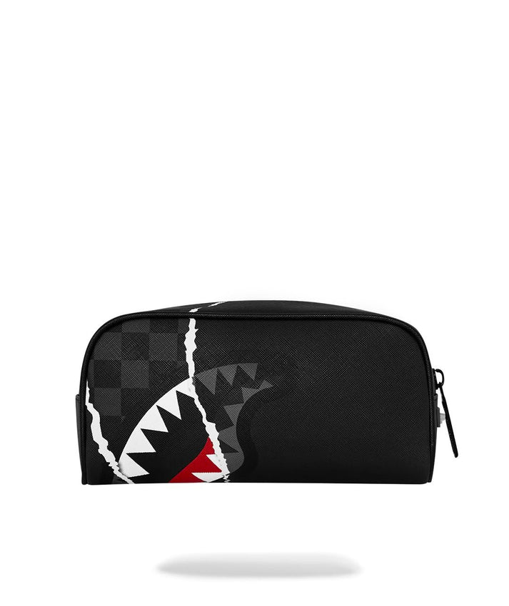 CENTER RIP REVEALING GRAY CHECK POUCH