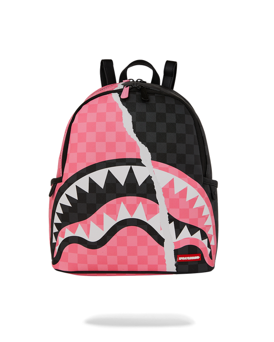 PINK AND BLACK TEAR SIP SAVAGE BACKPACK