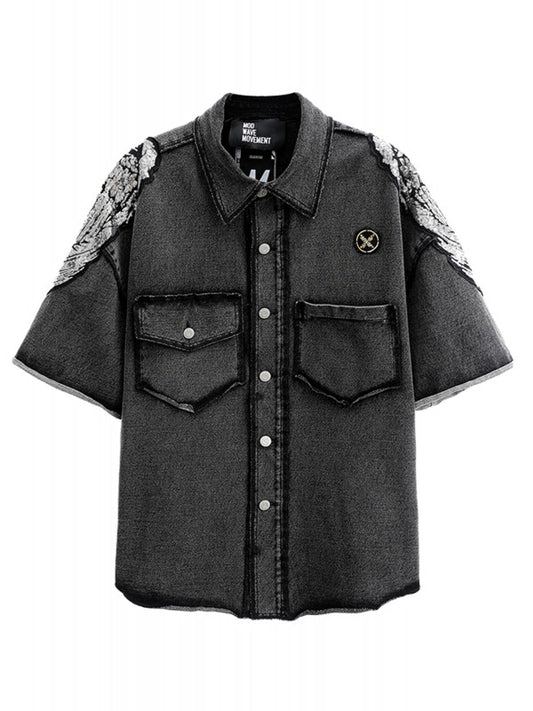 MW081070499 camicia in denim mwm
