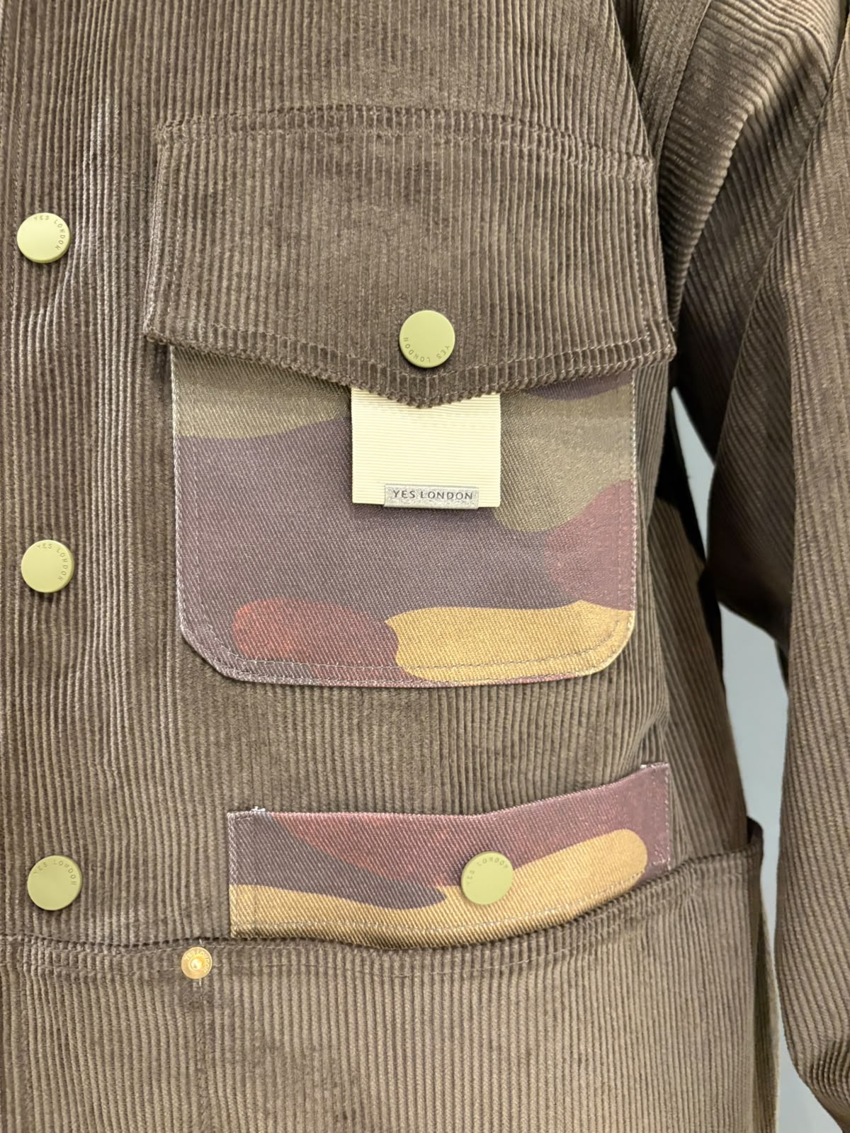 Giacca Velluto tasca militare
