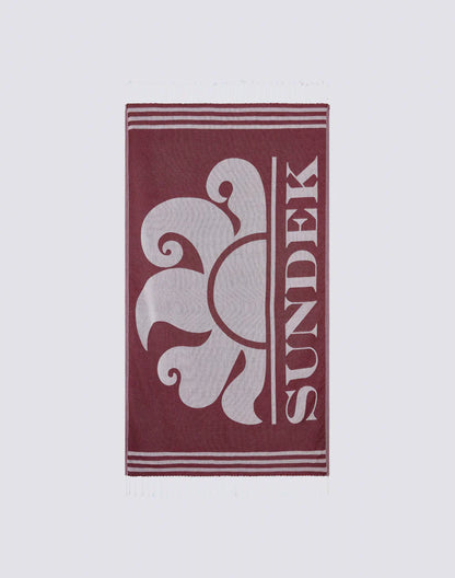 TELO MARE FOUTA JACQUARD CON LOGO
