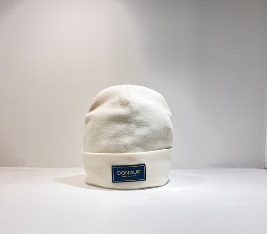 Cuffia in lana con patch