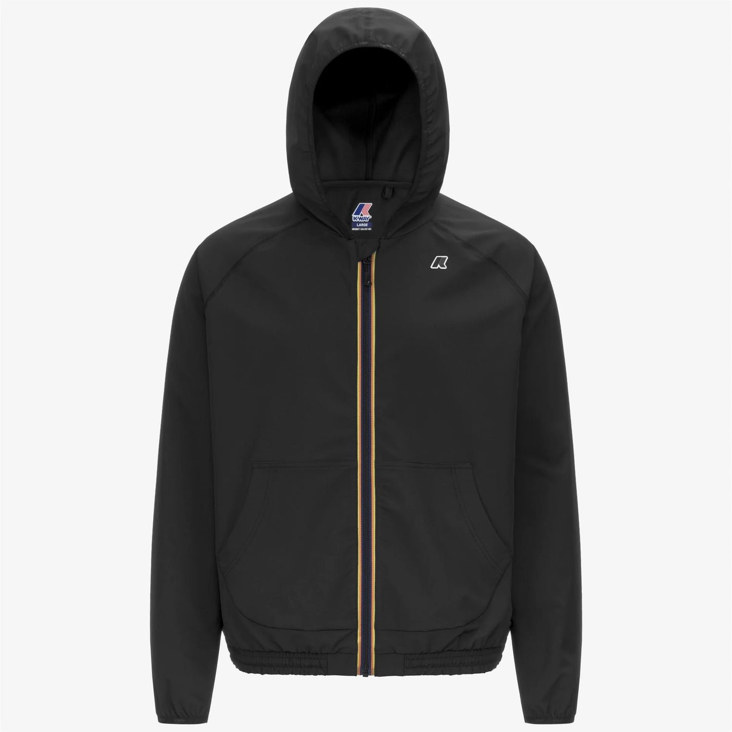 Giacca Fleece da Uomo Outdoor Nera con Zip e Cappuccio
