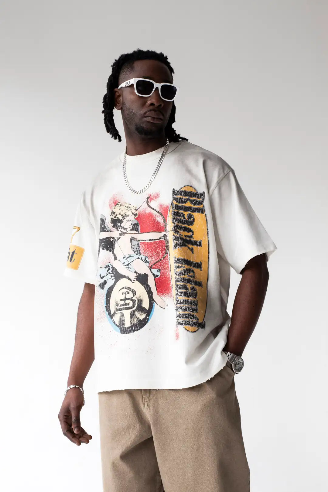 T-SHIRT CON STAMPA ANGELO
