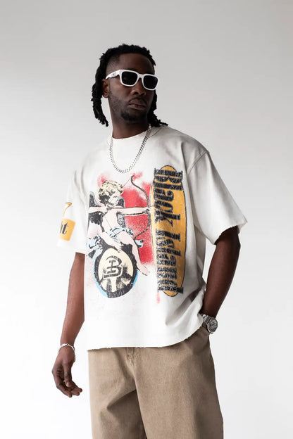 T-SHIRT CON STAMPA ANGELO