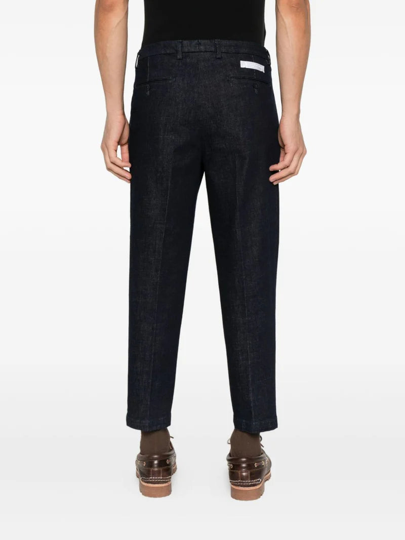 Denim cropped coppia pinces