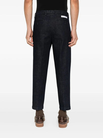 Denim cropped coppia pinces