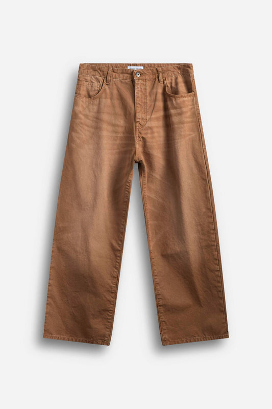 DENIM BAGGY BEIGE
