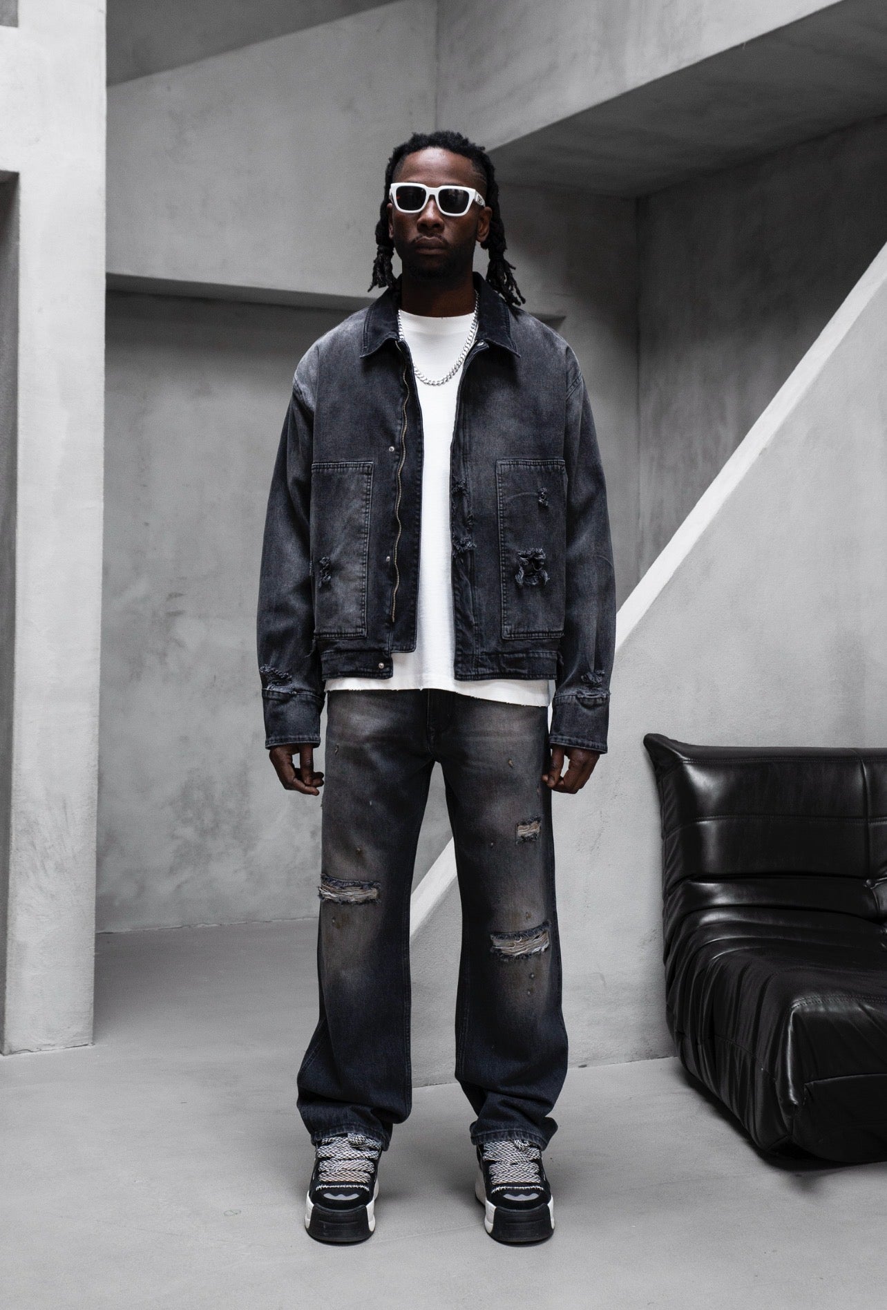 giubbotto denim scuro