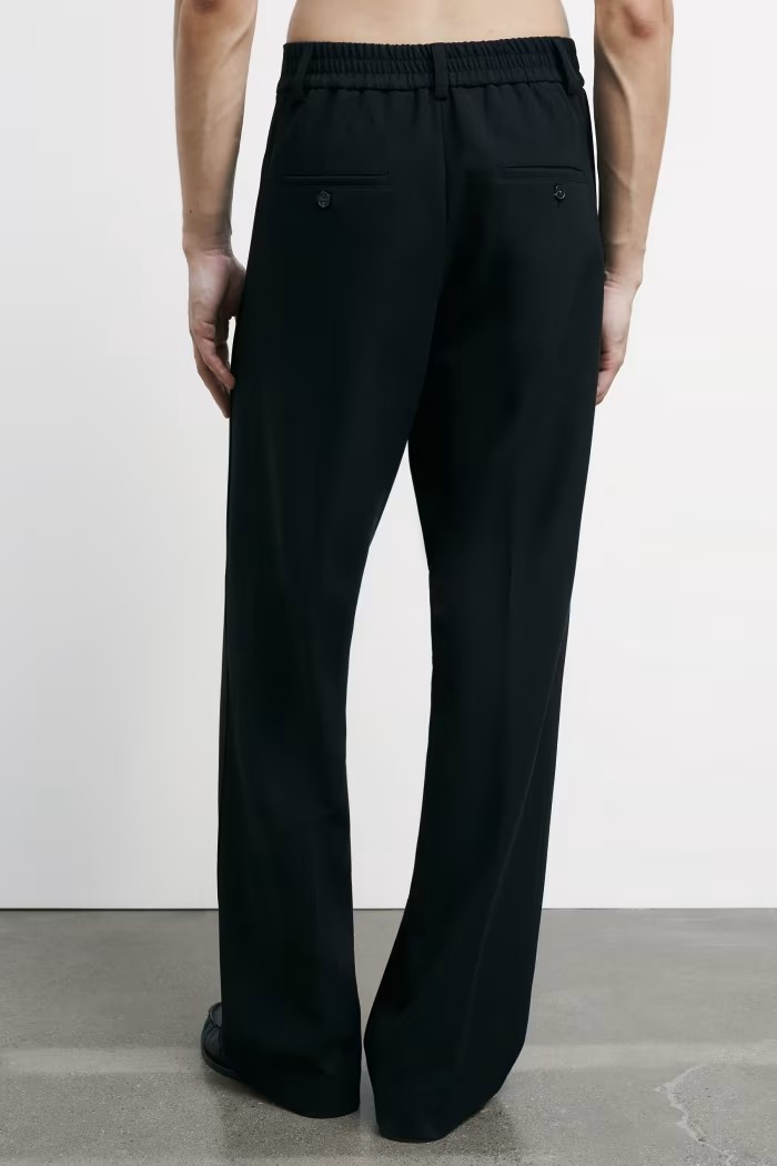 Pantalone wide fit con coulisse