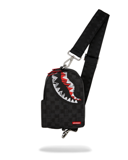 SCRIBBLE SHARK BACKPACK SLING