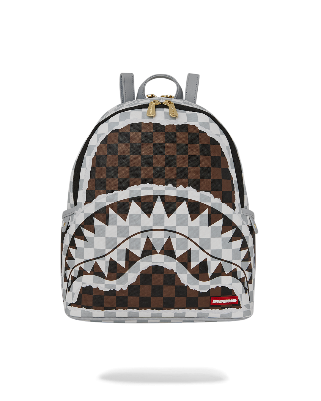 CREAM BROWN TEAR CHECK SAVAGE BACKPACK