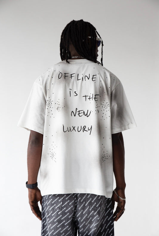 T-shirt OFFLINE con strass