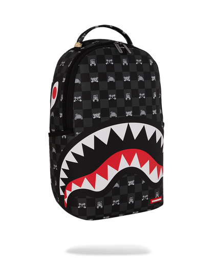 GRAY PEEKING CHARACTER CHECK DLXSV BACKPACK