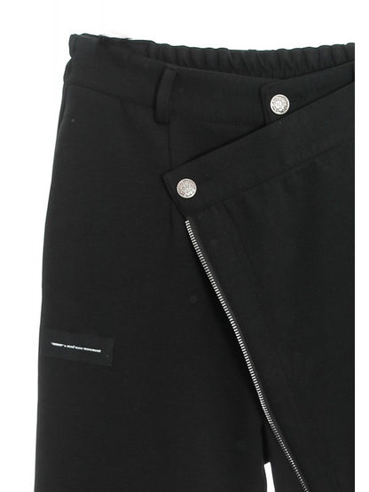 Pantalone doppiato con zip continua