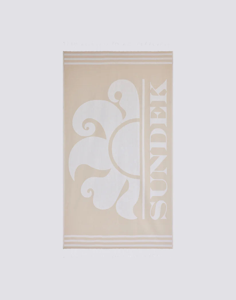 TELO MARE FOUTA JACQUARD CON LOGO