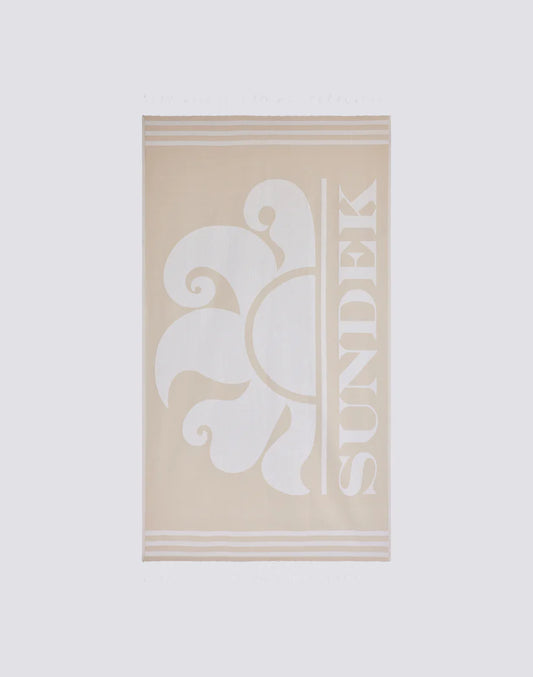 TELO MARE FOUTA JACQUARD CON LOGO