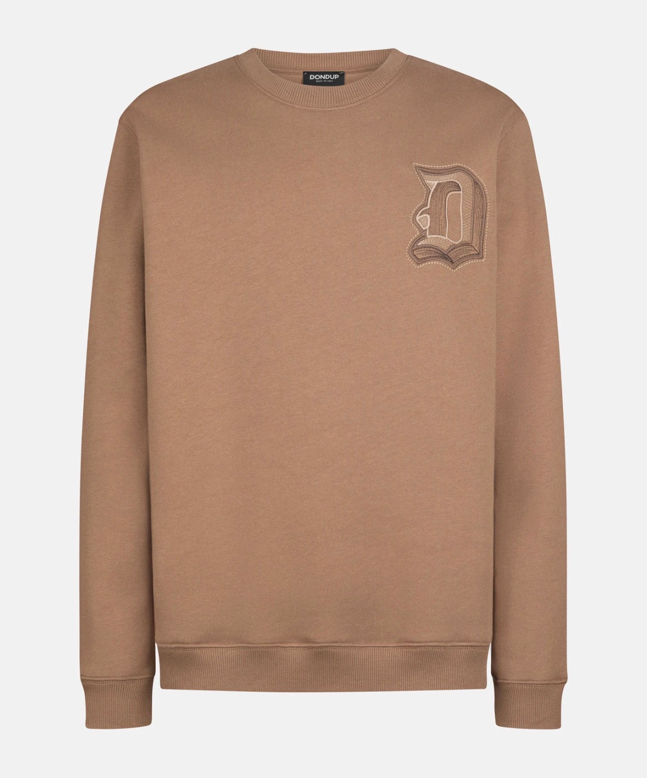 Felpa girocollo con patch