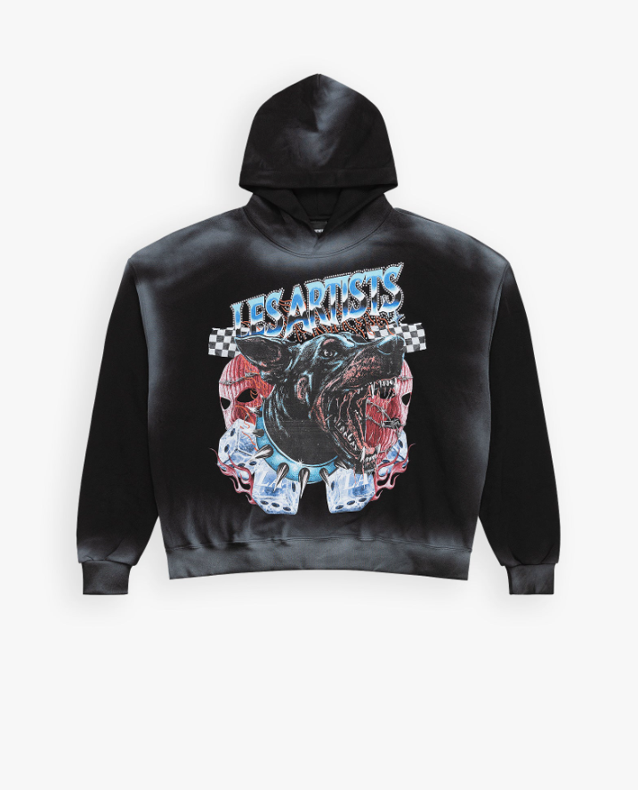 HOOODIE CROP DOBERMAN BLACK